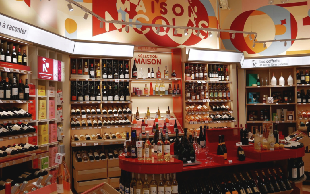 Éclairage magasin de vins et spiritueux à Saint-Ouen